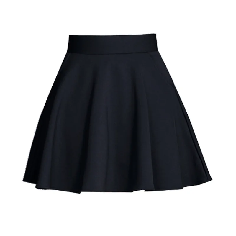 

Women's Basic Versatile Stretchy Flared Casual Mini Skater Skirt