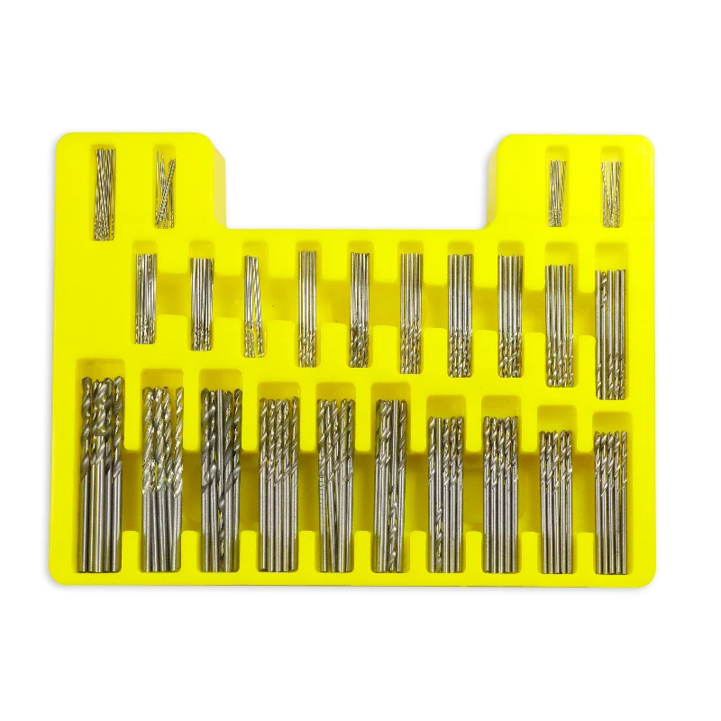 

150PCS/set 0.4-3.2mm HSS Mini Micro Power Drill Bit Set Small Precision Twist Drilling Kit with Carry Case Plastic Box