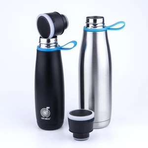 Image of Portable 16 oz Wireless Tumbler Bluetooth Speaker Innovative Mini Waterproof Smart Travel Mugs