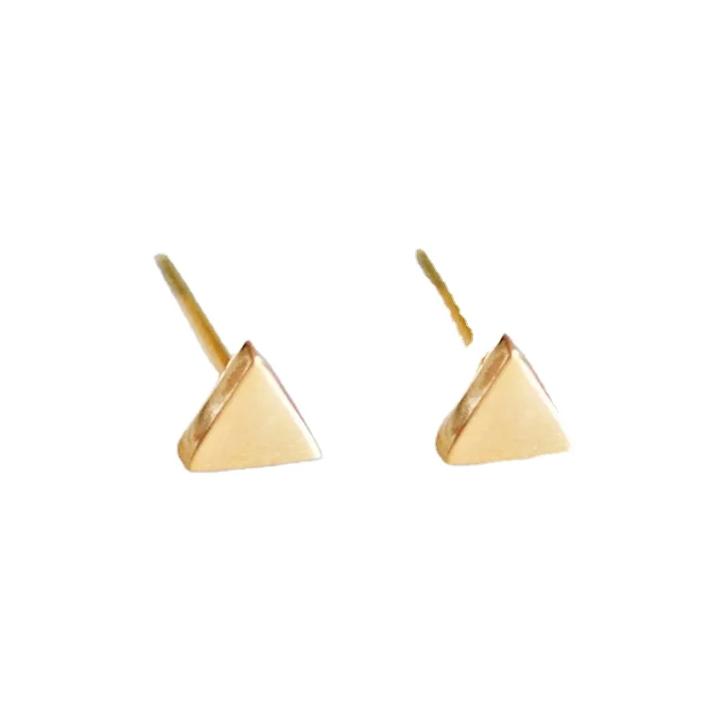 

NAPOLN Trade Insurance 3 Colors Triangle Shape Stainless Steel Stud Earring Women