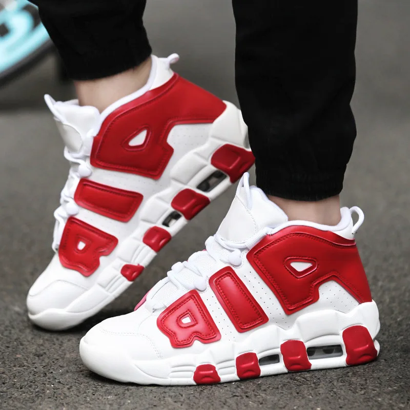 

Size 36-47 Uptempo Mens Basketball Shoes Women 96 QS Maroon 3M Scottie Pippen air Sports Sneakers, Customer's request