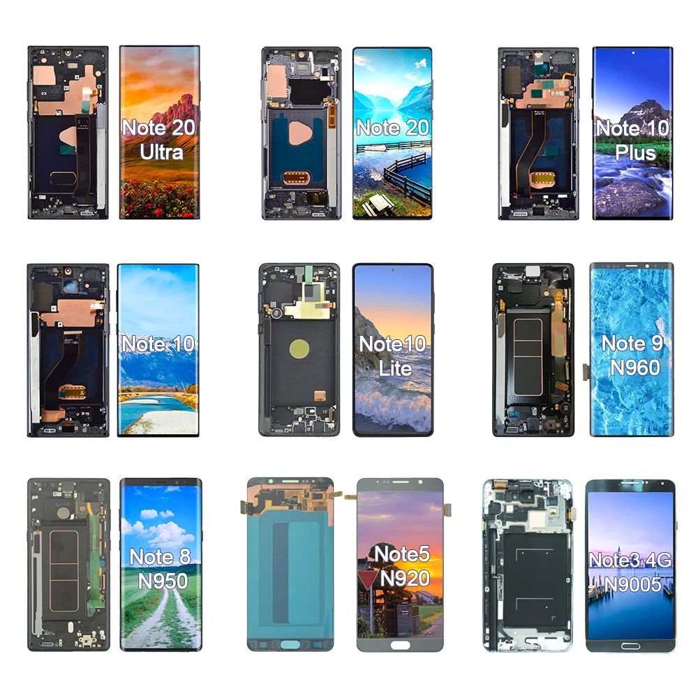 

LCD for Samsung Galaxy Note 3 4 5 6 7 8 9 10 Plus 10+ Lite 5G 20 21 Ultra Replacement Original Mobile Phone Display Touch Screen