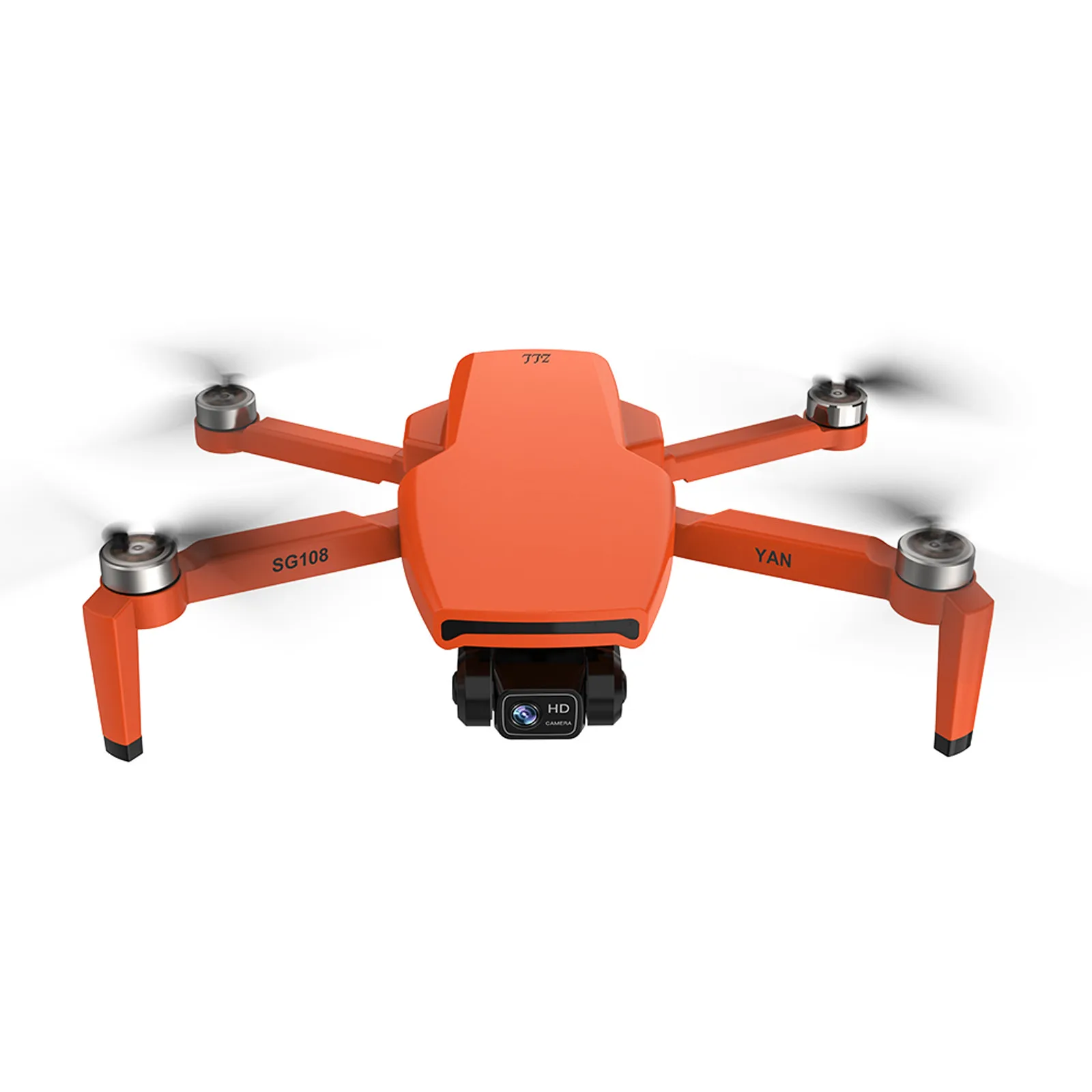 

New ZLRC SG108 Pro Drone 2-axis Gimbal Brushless 4K Professional Camera 5G WIFI FPV Rc Quadcopter 26 minutes Distance 1.2km Dron, Black/ orange
