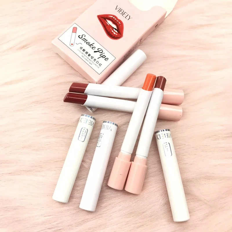 

Cigarette lipstick velvet matte 4pcs lip stick set sexy lady makeup, 4 colors
