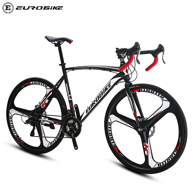 

Free shipping USA UK CANADA JAPAN Eurobike Brand EURXC550 21 Speed Road Bike 700C Wheels Road Bicycle Dual Disc Brake Bicycles, Black white