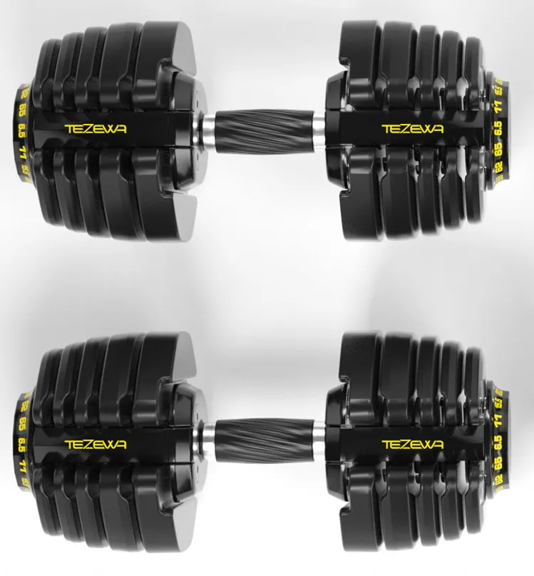 

Wholesale training center gym use 65lb 95lb adjustable dumbbells for sale, Black+yellow