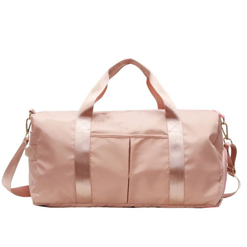 

2021 Custom Fashion Women Girl Outdoor Activities Travel Bags Luggage Sport Pink Tote Beach Pink Duffle Bag, Customized