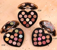 

12 Colors Eye+Shadow Custom Logo Heart Shape Palette Multi-colored Eye Shadow Eyeshadow Makeup Palette In Eyeshadow