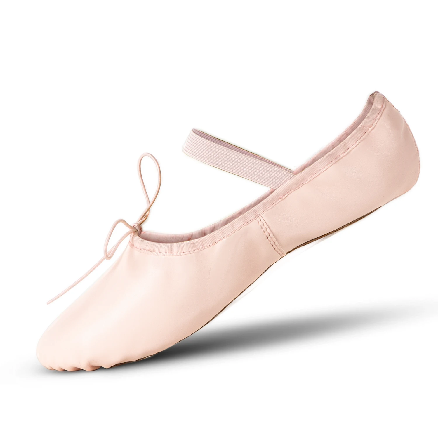 

Supple Genuine Leather Whole sole Ballet Shoes/Ballet Slippers/Dance Shoes with Elastic strip for Women and Girls, Pink,nude,black