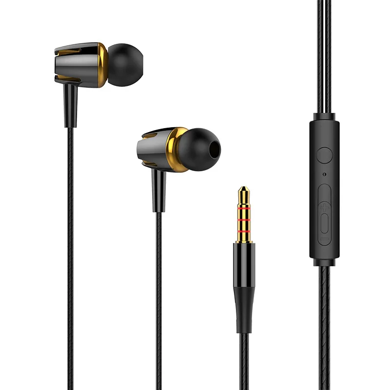 

Plastic Shell Cheap Earphone With Microphone Bass Mobile PC Music Headphones Headset, Black white