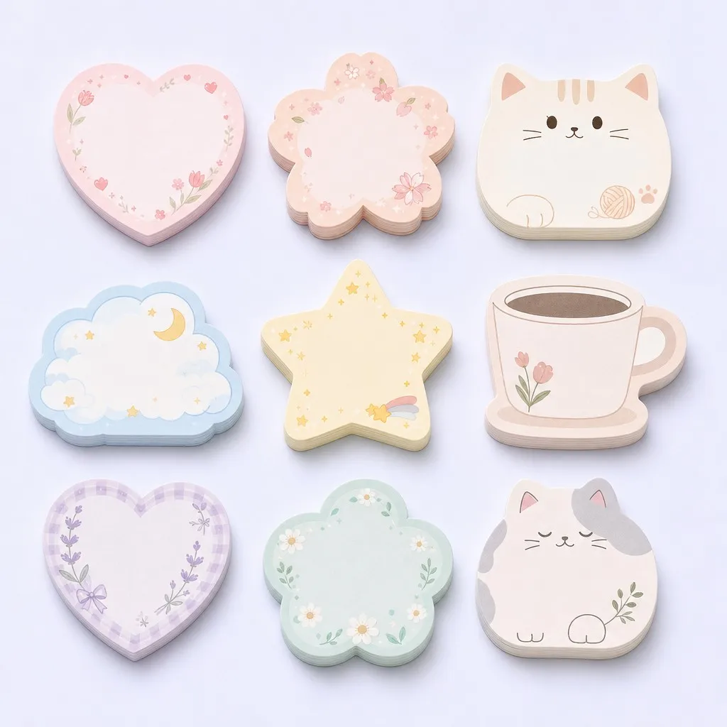 Custom Die-Cut Sticky Note Collection Grid