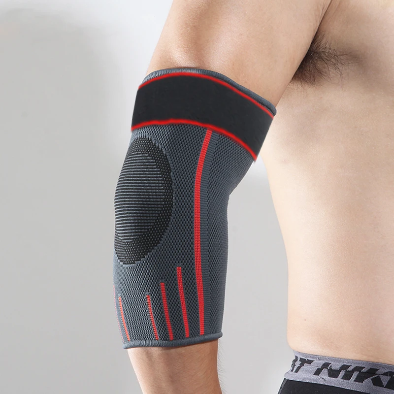 

Nylon Arm Sleeve Fitness Elbow Brace Compression Support Factory Supplier, Black or customized