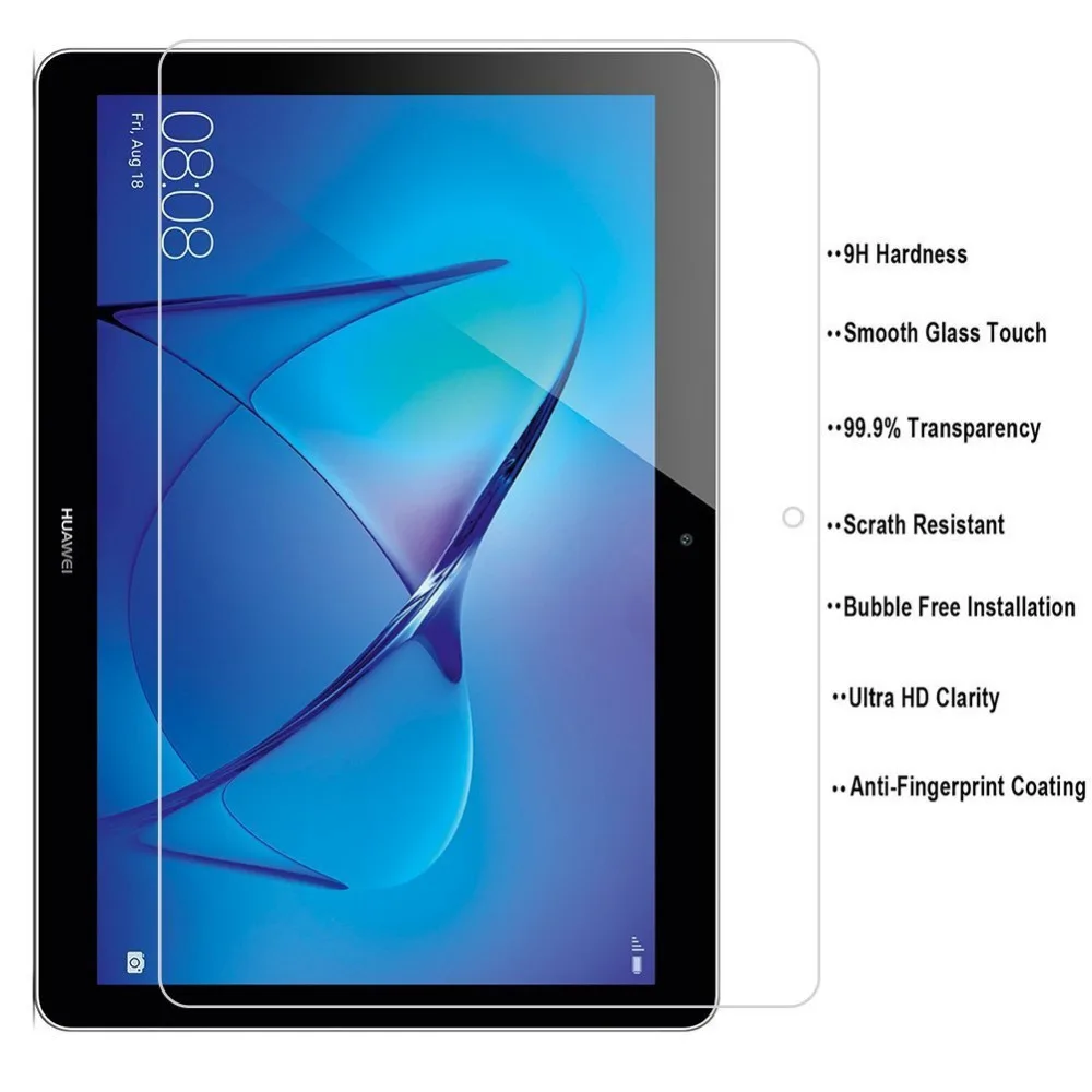 2X Tempered Glass Film Screen Protector For Huawei MediaPad T5 10.1"inch Tablet 