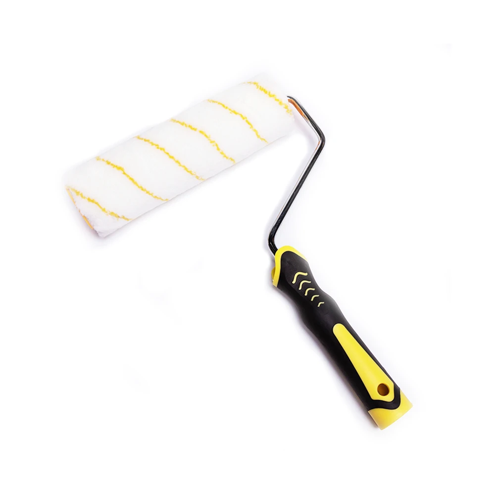 Professional 9 Inch Rubber Plastic Handle Paint Microfiber Roller Brush For Wall Painting Buy
