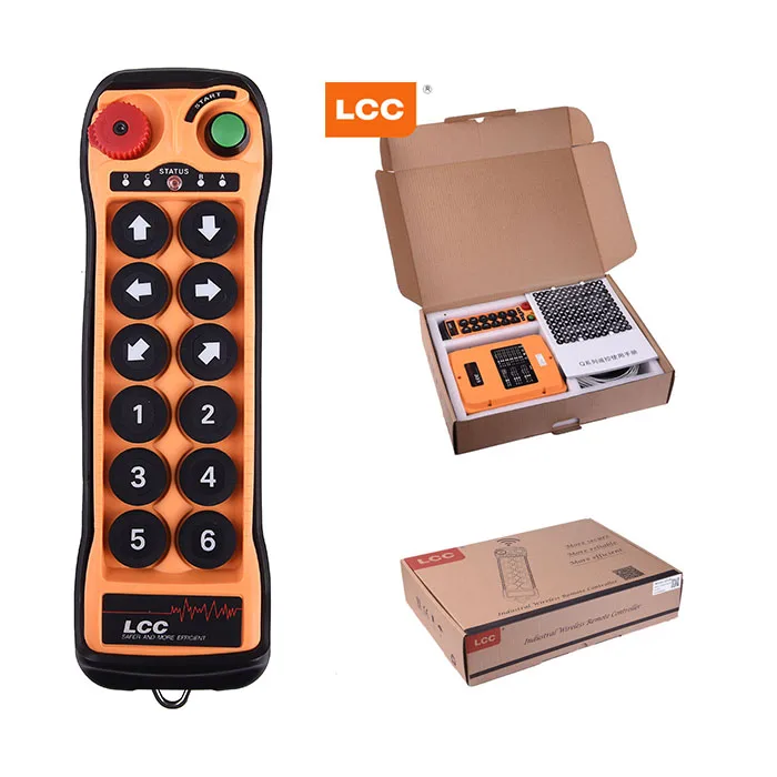 

Q1200 lcc 12 single speed button industrial remote control wireless radio crane remote control