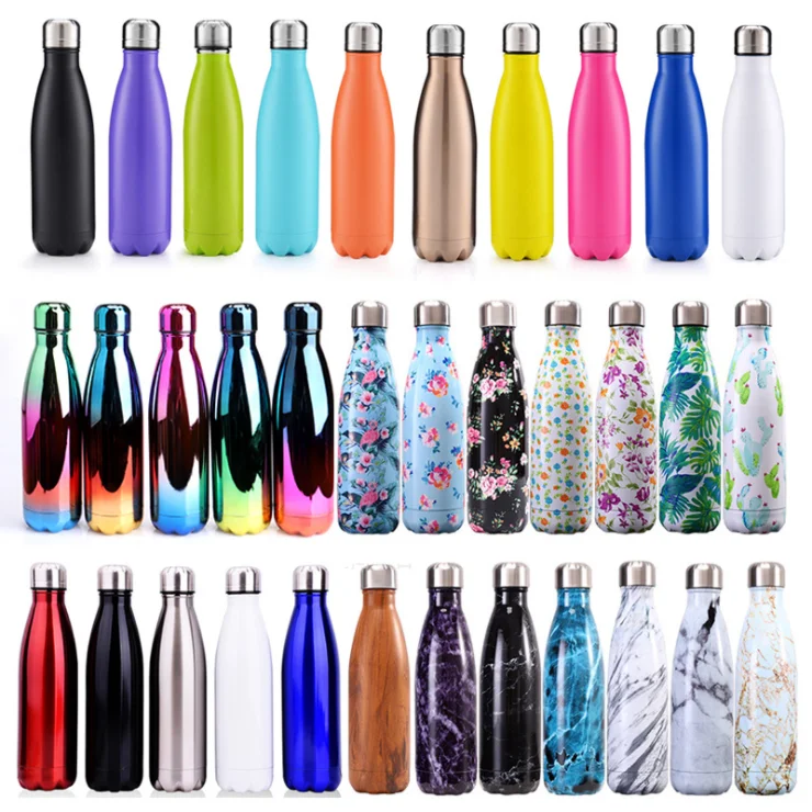 

Keeping 24hrs Cola Shape Hot Cold Double Wall Insulated Thermos Sports Drinking Stainless Steel Water Bottles with Custom Logo, Customized color