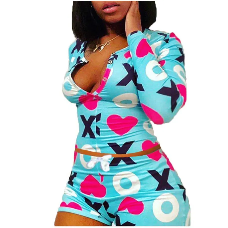 

New style hot selling fashion printed casual suit pajamas for home wear, 5 colors