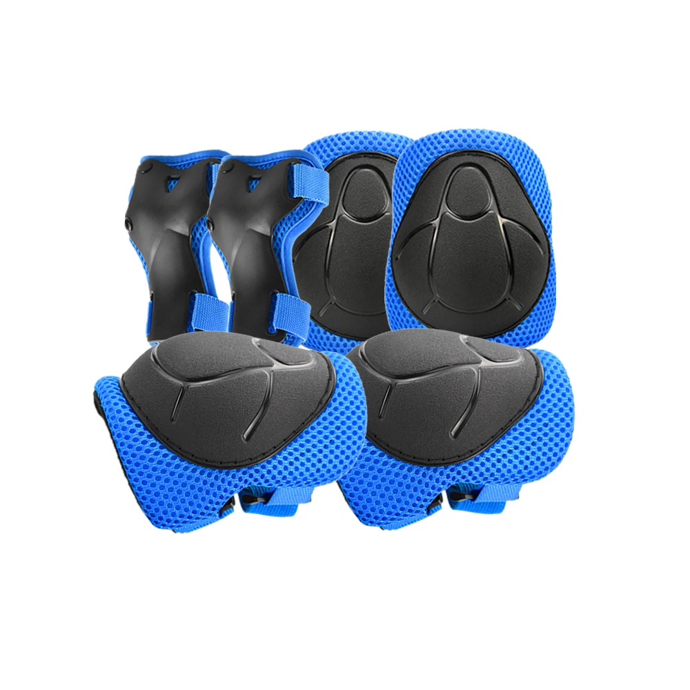 

Wholesale Skate Skateboard Bicycle Cycling Electric Scooter Protective Knee Pads Elbow Protection Wrist Guards Set for Kid Child, Black, blue, red, pink