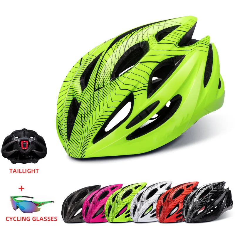 

Road Mountain Bike Helmet Ultra Light MTB All Terrain Bike Sports Ventilated Outdoor Cycling Helmet casco mtb USB light