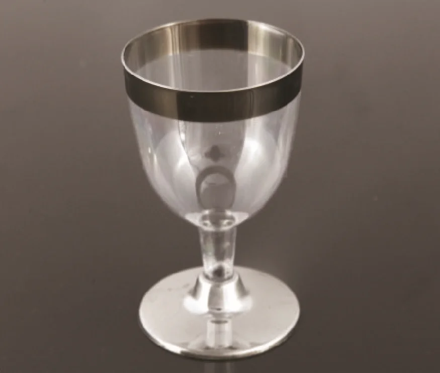 

Amazon Hot Selling New Arrival 40Z Silver Watanabe Crystal Wine Glass 120Ml