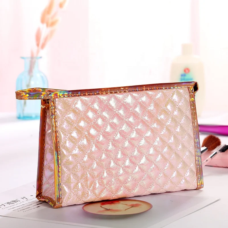 

Cosmetic Makeup bag Portable Travel Cosmetic Case Cosmetic Bag Waterproof Leather Makeup Travel Storage Organize Handbag