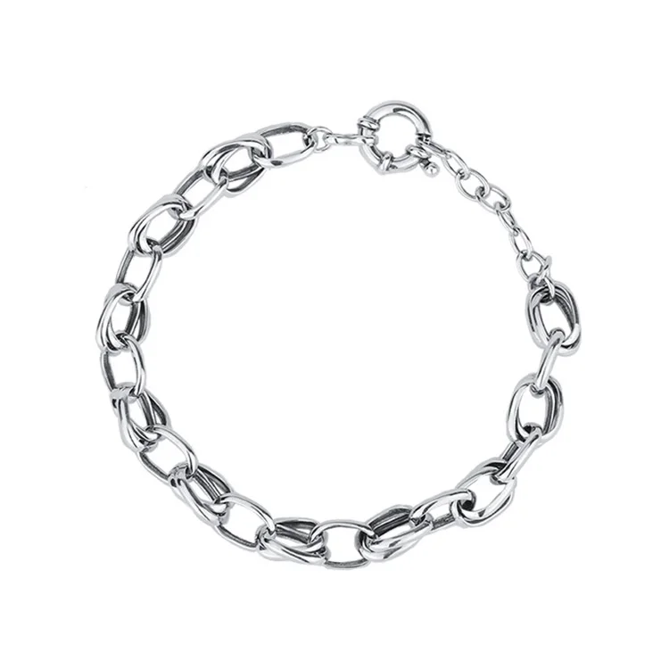 

Women jewellery 2021 925 sterling silver cable bracelet made in China