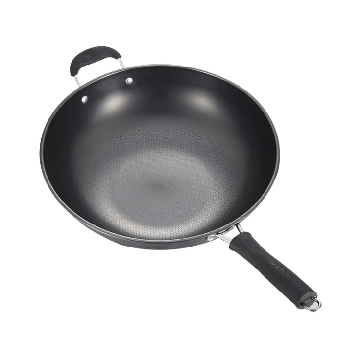 

Wholesale Hot sale rust - proof wok physical non - stick pan, Black