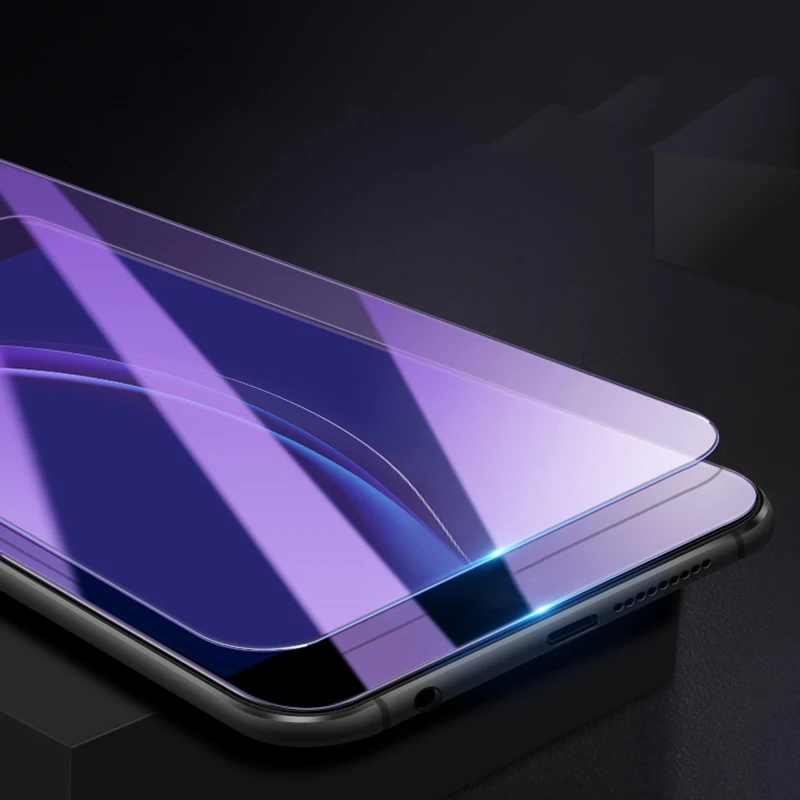 

Te Wholesale 9H hammer proof anti blue light sexy film uv glass screen protector for iphone 6 7 xr iphone13 screen protector