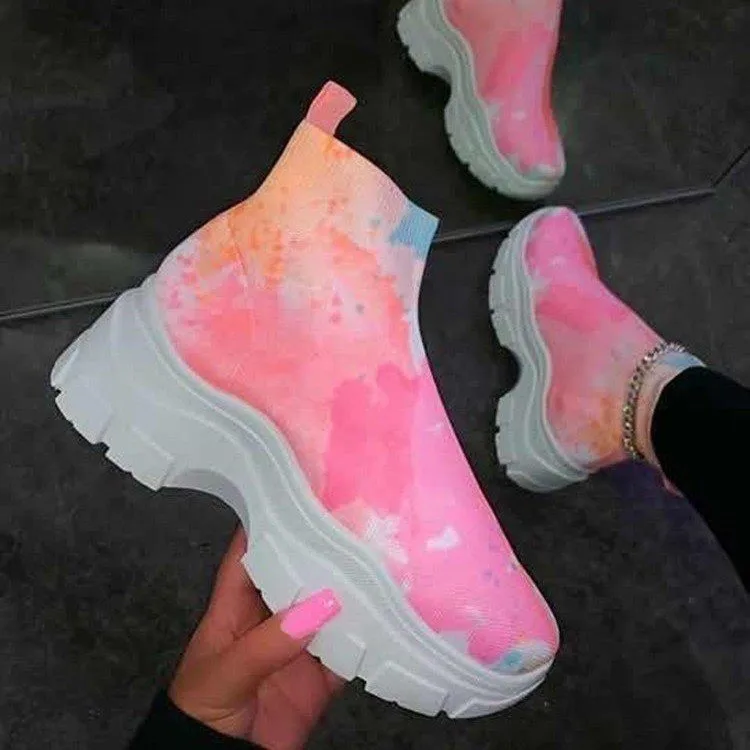 

Trending Authentic air cushion colorful sneakers Leisure Rainbow running air Sport Shoes For Women