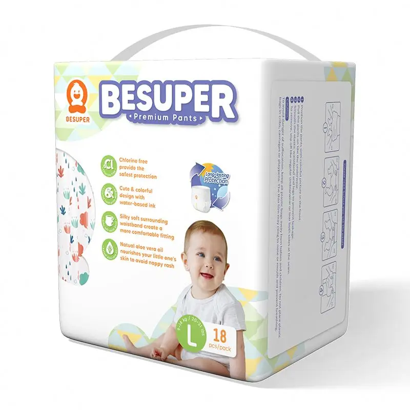 

besuper New Coming Baby Training Pants Disposable Cotton Printed Baby Diaper Wholesale from China, Colorful