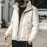 

2019 Latest design fashion men's winter down jacket polyester padding bomber jackette for men