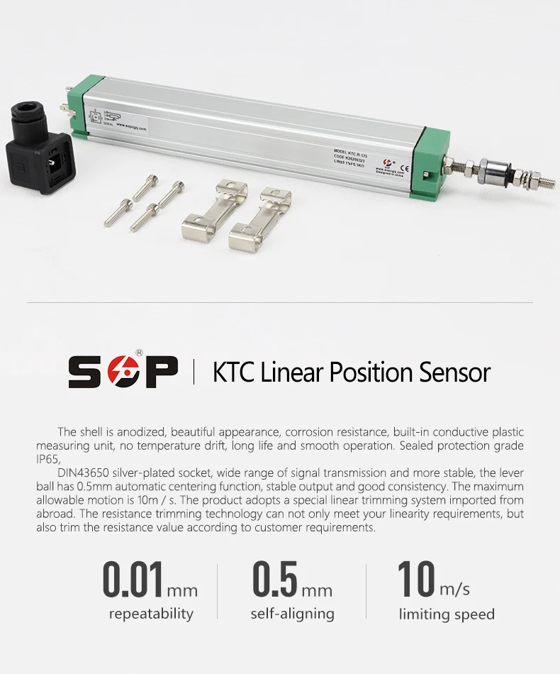 KTC-350mm Linear Displacement Position Transducer Potentiometers Sensor DHL 