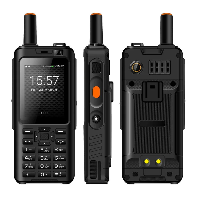 

4g walkie talkie with sim card poc radio walkie talkie 100 km range mobile phone with walkie talkie T310, Black