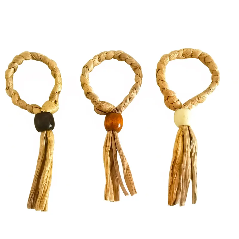 

Handmade Weaves Banquet Wedding Woven Napkin Ring, 3 color