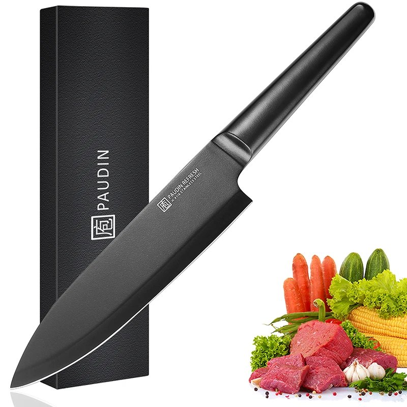 

Ultra Sharp Non-stick Coating Professional Kitchen Chef Knife Stainless Steel for Home Kitchen and Restaurant 8 Inch Metal 8inch