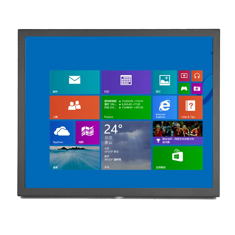 
ZHIXIANDA Factory Price Metal Case Industrial Open Frame Monitor 15 Inch Capacitance Touch Screen LCD Monitor 