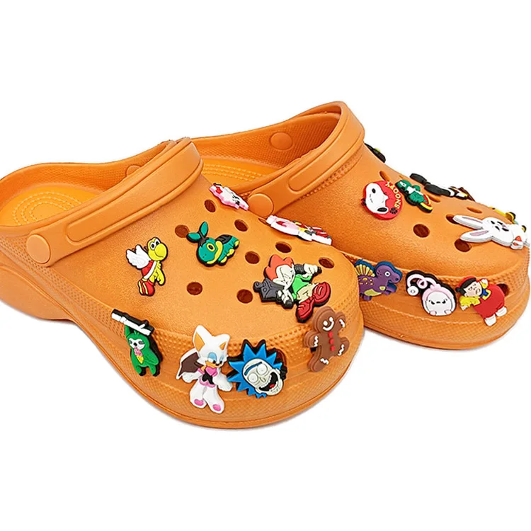 

Custom Latest Hot selling Girls Resin Fall Cartoon Bomb Charm Channel Clogs Sandals Decoration Ladies Pvc Shoe Charms For Shoes, Pantone color is available