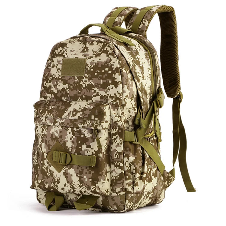 

Outdoor Climbing Waterproof Durable Camo Nylon Pack Sports Bag Backpack, Black, khaki, camo