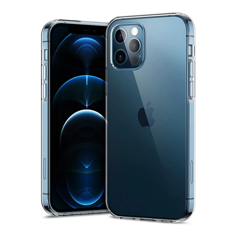 

2020 Phone Case for iPhone 12 ,Crystal Clear Ultra-Thin Slim Fit Soft TPU Mobile Cover for iPhone 12 Pro Max, Transparent
