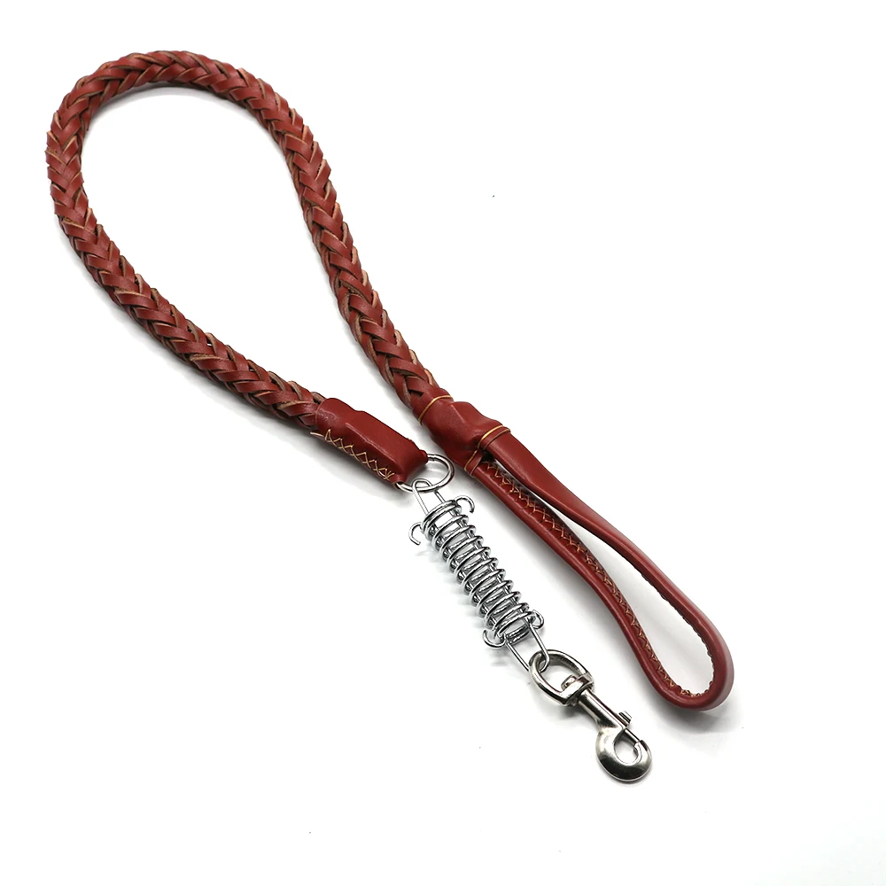 

Belt Crown Metal Dog Leash Heavy Duty Chew Proof Pet Leash Chain with Padded Handle, Customized color