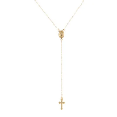 

Hot Stainless Steel Cross Y Necklace Chain For Women Men