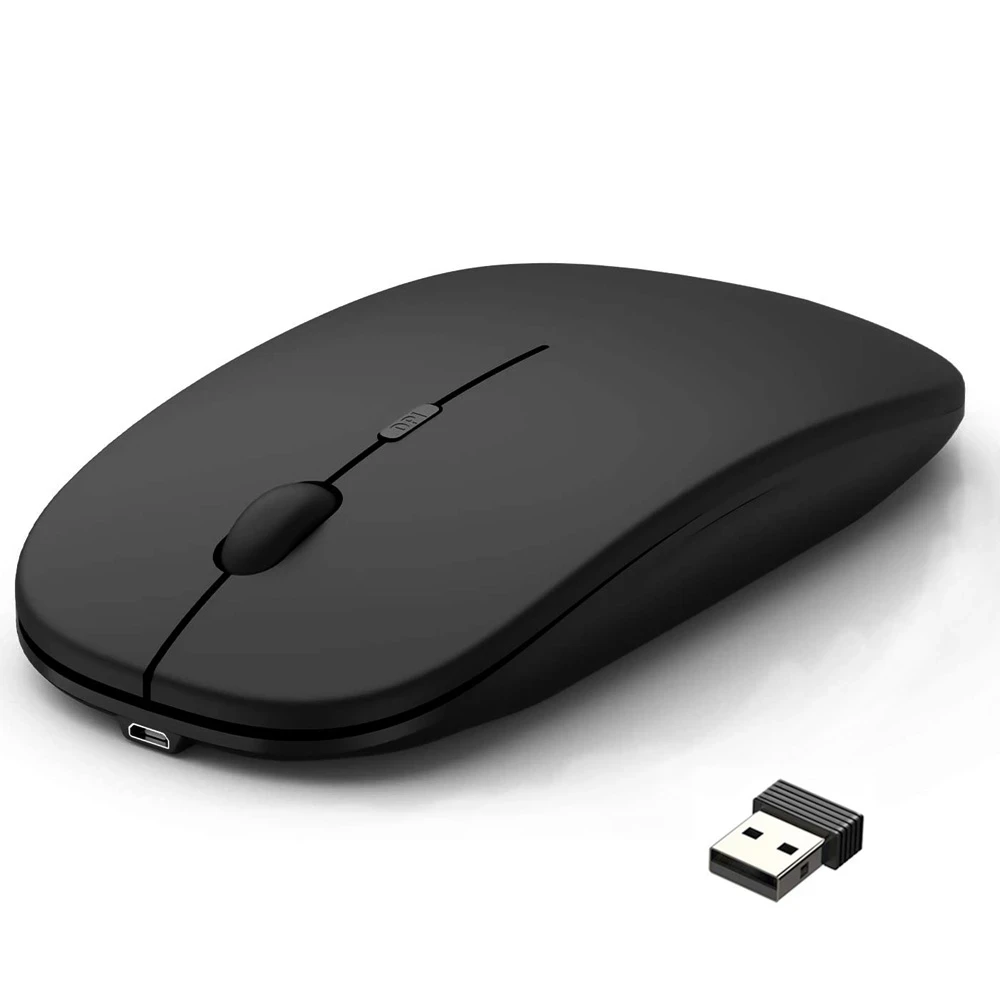 

Rechargeable Mouse Wireless Computer Silent Ergonomic Mini Mouse USB Optical Mice Wireless Mouse for PC Laptop Battery Stock RGB