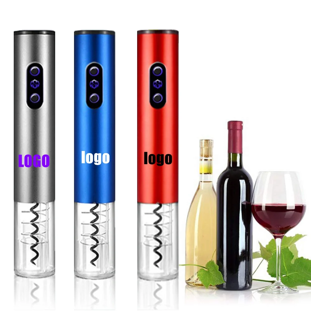 

factory Custom logo wholesales amazon fba dropshipping air pump Battery Rechargeable usb Automatic Electric Wine Bottle Opener, Red ,space gray , blue