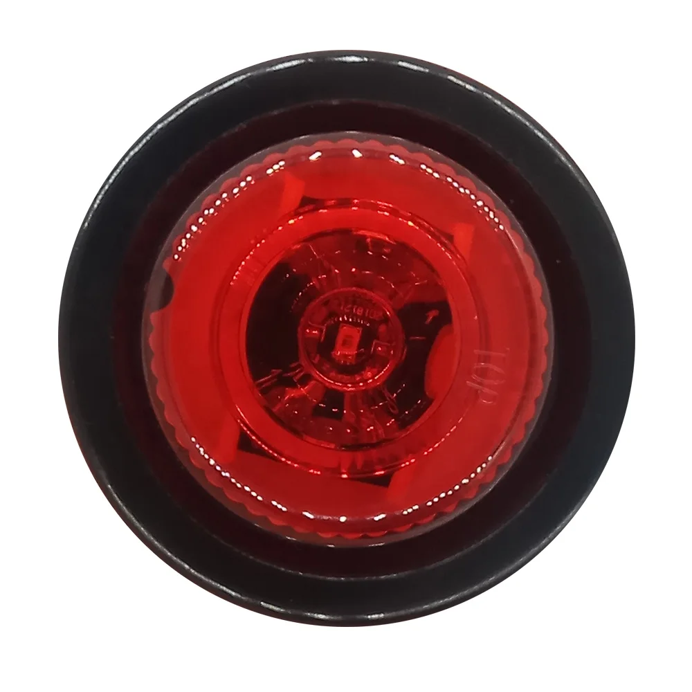 2inch round 12V red led side marker  light lamp for boat trailer rv truck