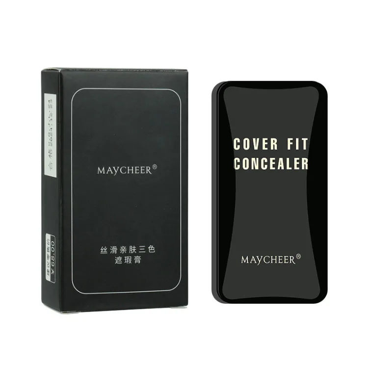 

3 colors concealer palette brighten skin oil control makeup concealer