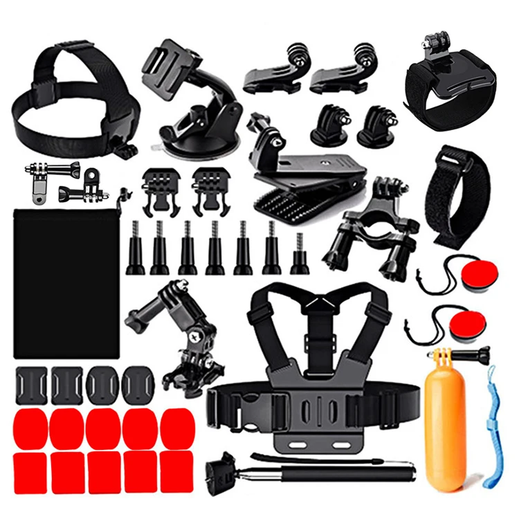

42 in 1 customized best quality sports camera accessories kit for Gopro, Black
