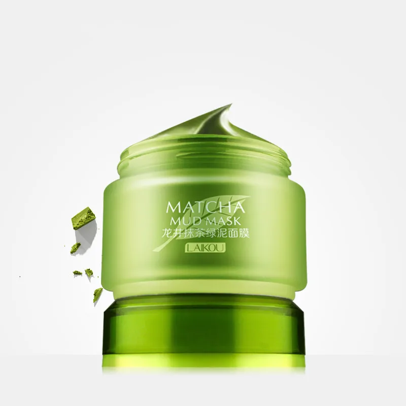 

Longjing Matcha Facial Mask Mud Moisturizing Treatment Pore Face Mud Mask, Green