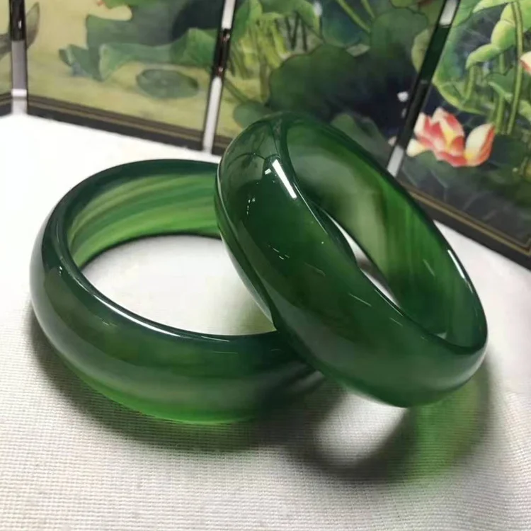 

Wholesale price of natural jade bracelets 2019 fashion jade bangle, Green