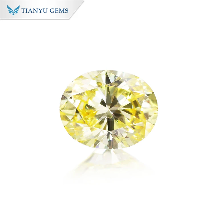 

Tianyu Stock Colors Lab Grown Diamond Nature Vivid Yellow 1-2ct lab diamond price per car
