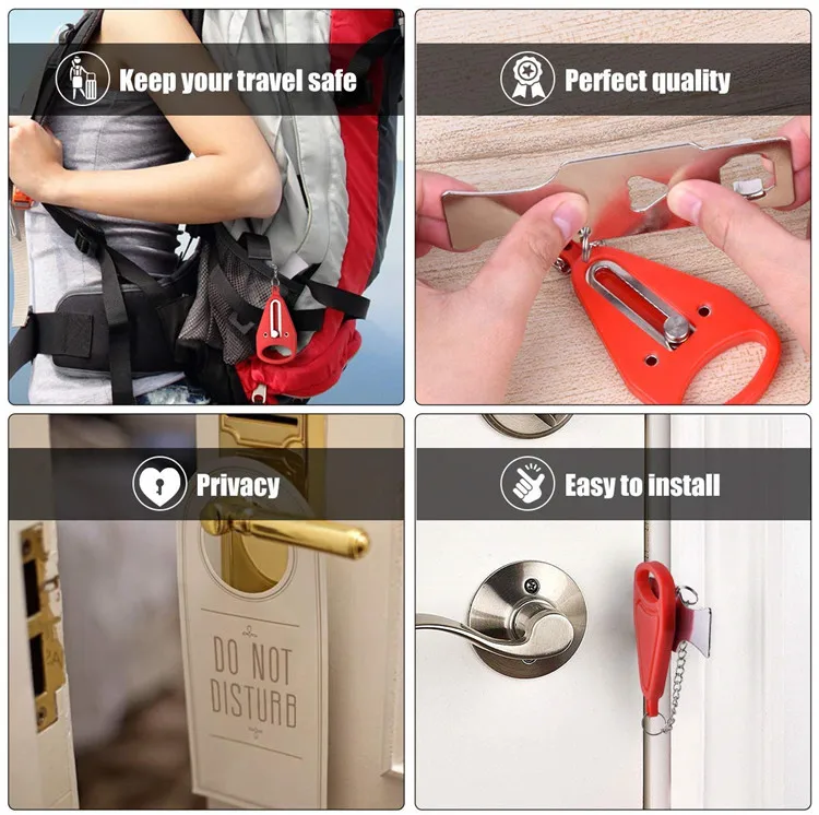 
Portable Door Lock Security Door Lock Travel Door Lock 